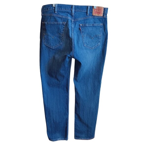 38x36 Levis 541 Vintage Blue Denim Jeans Strtch Relaxed Fit Straight Leg Mens - Picture 2 of 9